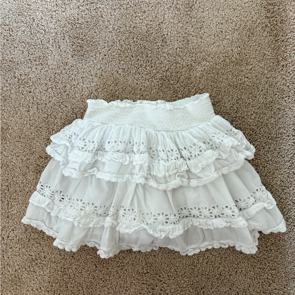 Love shack fancy girls skirt